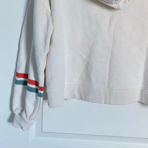 Madewell MWL Airyterry Hoodie Sweatshirt: Stripe-Sleeve Edition 29794 - Picture 11 of 16